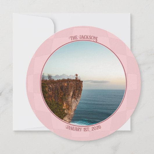 Invitation Mariage de discothèque rose rétro - Enregistrer la (Dos)