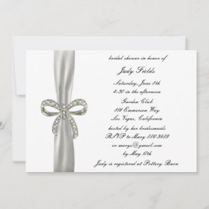 Invitation Mariage de douche nuptiale Diamond Bow