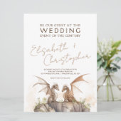 Invitation Mariage de dragon (Debout devant)