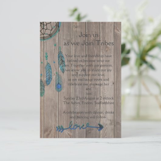 Invitation Mariage de Dream Catcher (Debout devant)