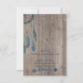 Invitation Mariage de Dream Catcher (Dos)