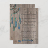Invitation Mariage de Dream Catcher (Devant / Derrière)