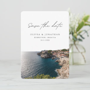 Invitation Mariage de Dubrovnik Sauvez la date Croatie Mariag