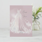 Invitation Mariage de Dusty Rose Fête des mariées robe (Debout devant)