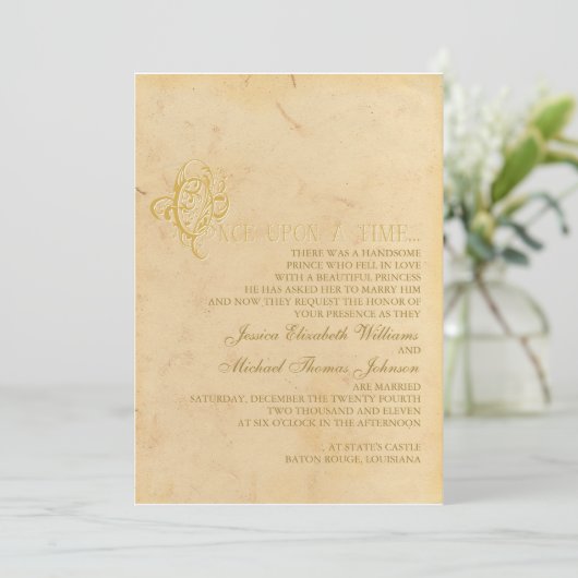 Invitation Mariage de Fairytale (Debout devant)