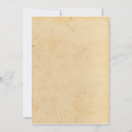 Invitation Mariage de Fairytale (Dos)