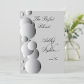 Invitation Mariage de famille mixte des bulles d'acier (Debout devant)