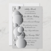 Invitation Mariage de famille mixte des bulles d'acier (Dos)