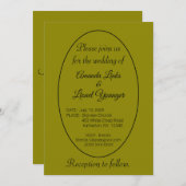 Invitation Mariage de fenêtre couleur laiton (Devant / Derrière)