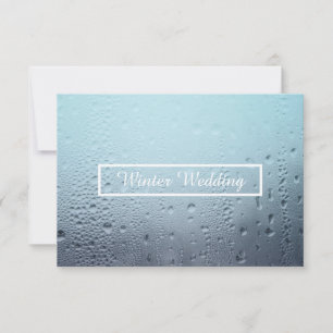Invitation mariage de fenêtre d'hiver