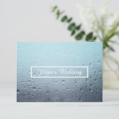 Invitation mariage de fenêtre d'hiver (Debout devant)