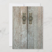 Invitation Mariage de ferme de la ferme de la ferme Double Ba (Dos)