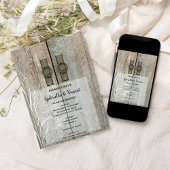 Invitation Mariage de ferme de la ferme de la ferme Double Ba