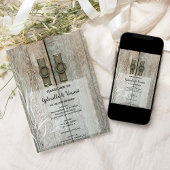 Invitation Mariage de ferme de la ferme de la ferme Double Ba