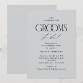 Invitation Mariage de Fête de Mariage Typographie Moderne (Devant / Derrière)