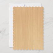 Invitation Mariage de Fête des mariées à papillon de bois rus (Dos)