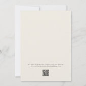 Invitation Mariage de feuillage de coton triangle bohème (Dos)