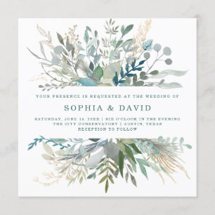 Invitation Mariage de feuillage des bois