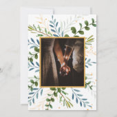 Invitation mariage de feuillage Eucalyptus (Dos)