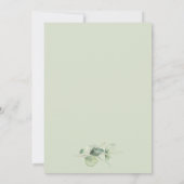 Invitation Mariage de feuillage Eucalyptus (Dos)