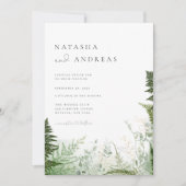 Invitation Mariage de feuillage sauvage (Devant)