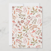 Invitation Mariage de feuilles de chute molle (Dos)