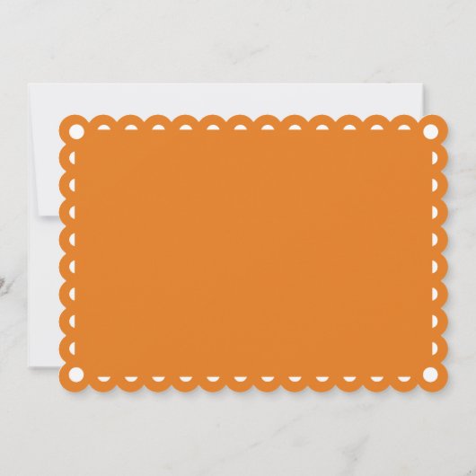 Invitation Mariage de fiesta inséparable de papillon orange (Dos)