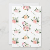 Invitation Mariage de Flamant rose rose tropique exotique (Dos)