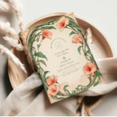 Invitation Mariage de fleur de corail