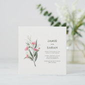Invitation Mariage de fleur de gomme originaire d'Australie (Debout devant)