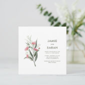 Invitation Mariage de fleur de gomme originaire d'Australie (Debout devant)