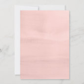 Invitation Mariage de Fleur sauvage d'aquarelle Boho minimali (Dos)