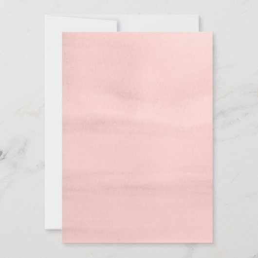 Invitation Mariage de Fleur sauvage d'aquarelle Boho minimali (Dos)