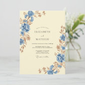 Invitation Mariage de Fleur Sauvage de Bleuet (Debout devant)