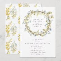 Mariage de Fleur sauvage de torréfaction de printe