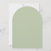 Invitation Mariage de Fleur Sauvage Sage (Dos)