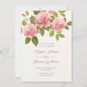 Invitation Mariage de fleurs (Devant)