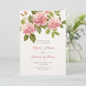 Invitation Mariage de fleurs (Debout devant)
