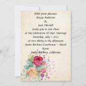 Invitation Mariage de fleurs (Devant)