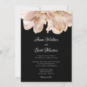 Invitation Mariage de fleurs aquarelle (Devant)