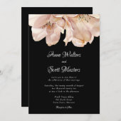 Invitation Mariage de fleurs aquarelle (Devant / Derrière)