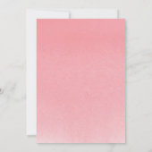 Invitation Mariage de fleurs blanches rose (Dos)