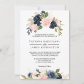 Invitation Mariage de fleurs d'automne (Devant)