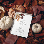 Invitation Mariage de fleurs de automne beige<br><div class="desc">Faites plaisir à vos invités à propos de votre mariage avec vos invitations de mariage floral en automne beige. Consultez la suite dans la collection correspondante pour les RSVP et plus encore.</div>