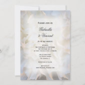 Invitation Mariage de fleurs de carnation blanche (Devant)