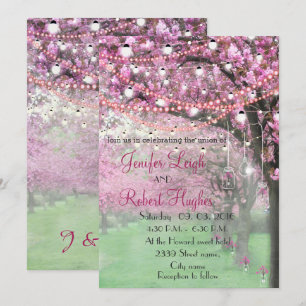 Invitation Mariage de fleurs de cerises