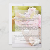 Invitation Mariage de fleurs de cerisier-rose (Devant)