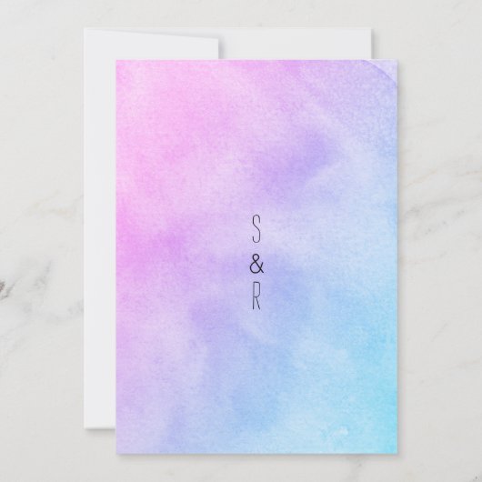 Invitation Mariage de fleurs de lavande violet de delphinium (Dos)