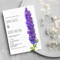 Mariage de fleurs de lavande violet de delphinium