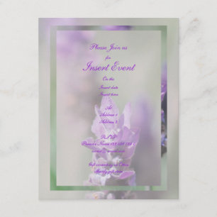 Invitation Mariage de fleurs de lavande violette   Personnali